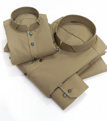 Stitched All Season Light green Suit in Wash & Wear Stuff