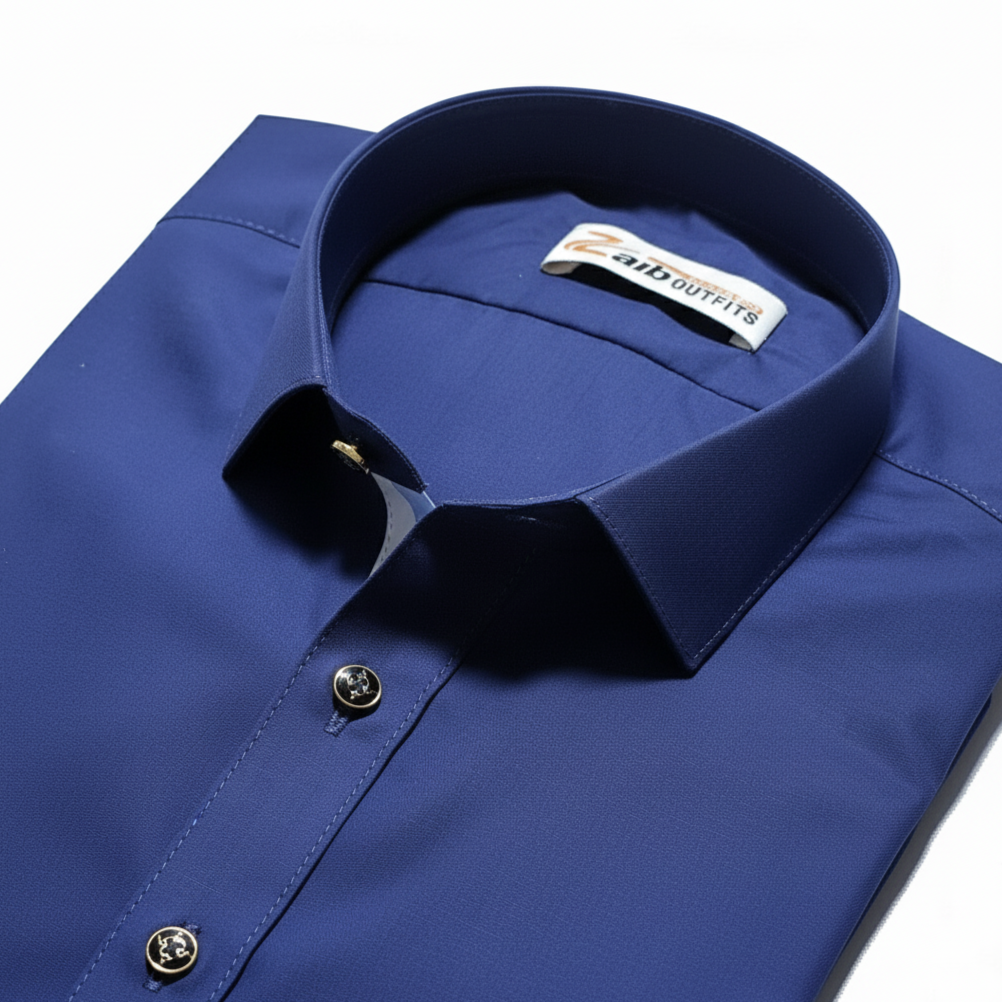 Premium Blue Color 🪡 Stitched Suit in Wash n Wear Stuff